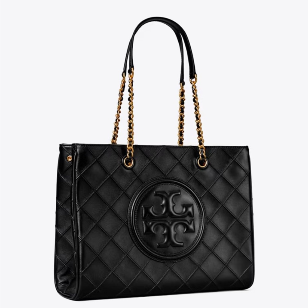Black Fleming Tory Burch Tote(gently used) worn 3x